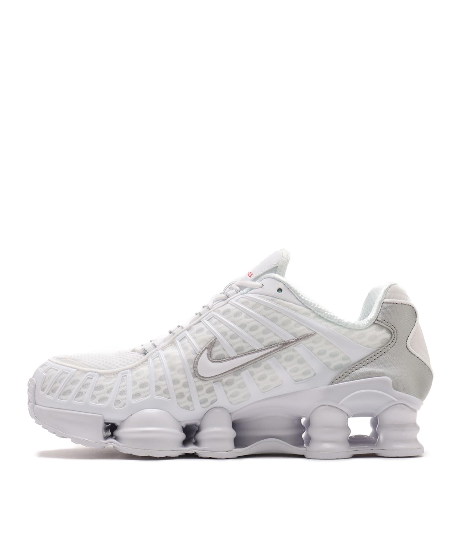 NIKE SHOX TL WHITE/WHITE-METALLIC SILVER-MAX ORANGE（ナイキ