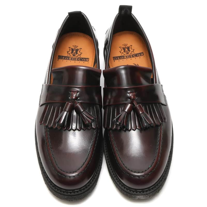 FRED PERRY ×GEORGE COX TASSEL LOAFER LEATHER OXBLOOD