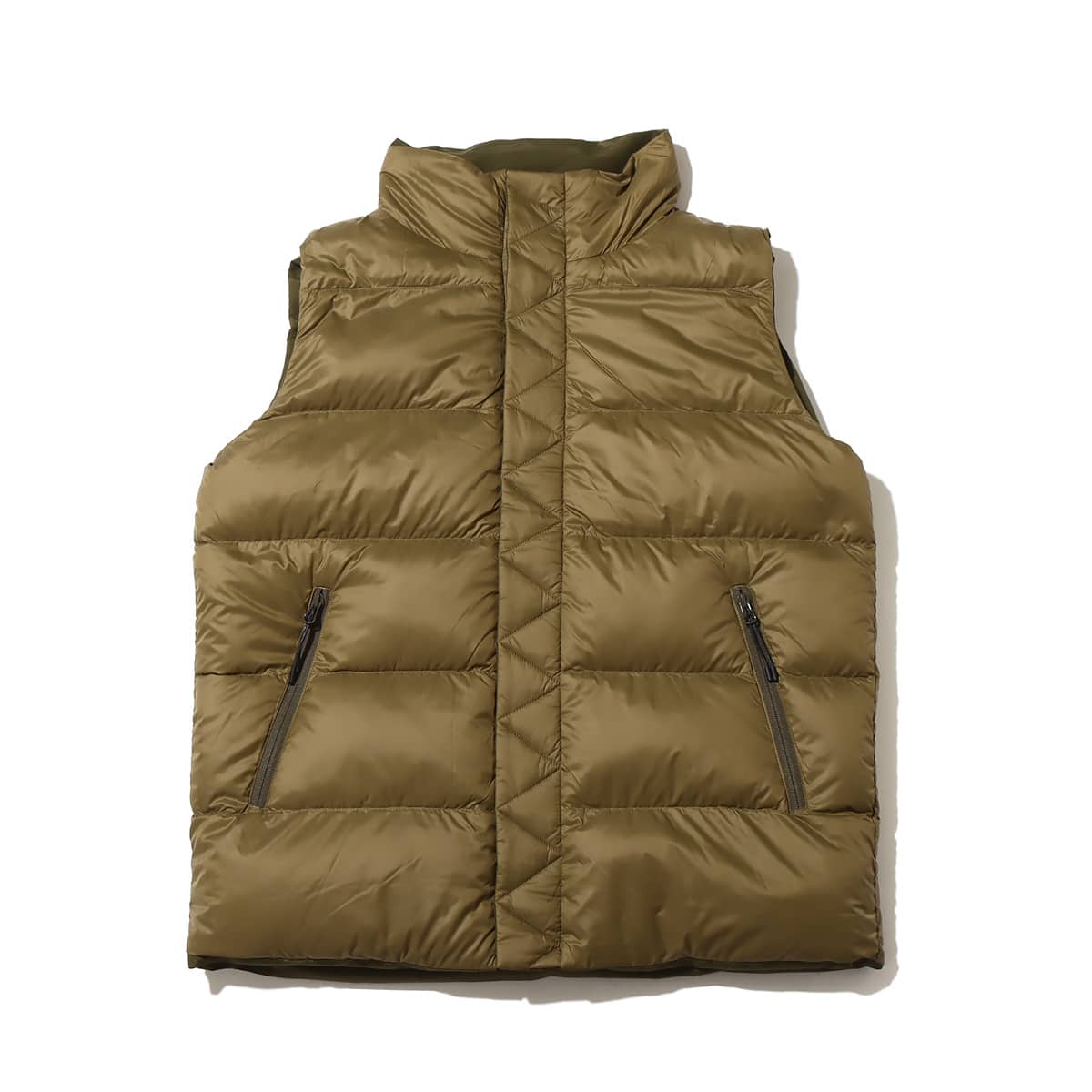 WHITE MOUNTAINEERING WMBC × TAION REVERSIBLE DOWN VEST KHAKI 22FA-I