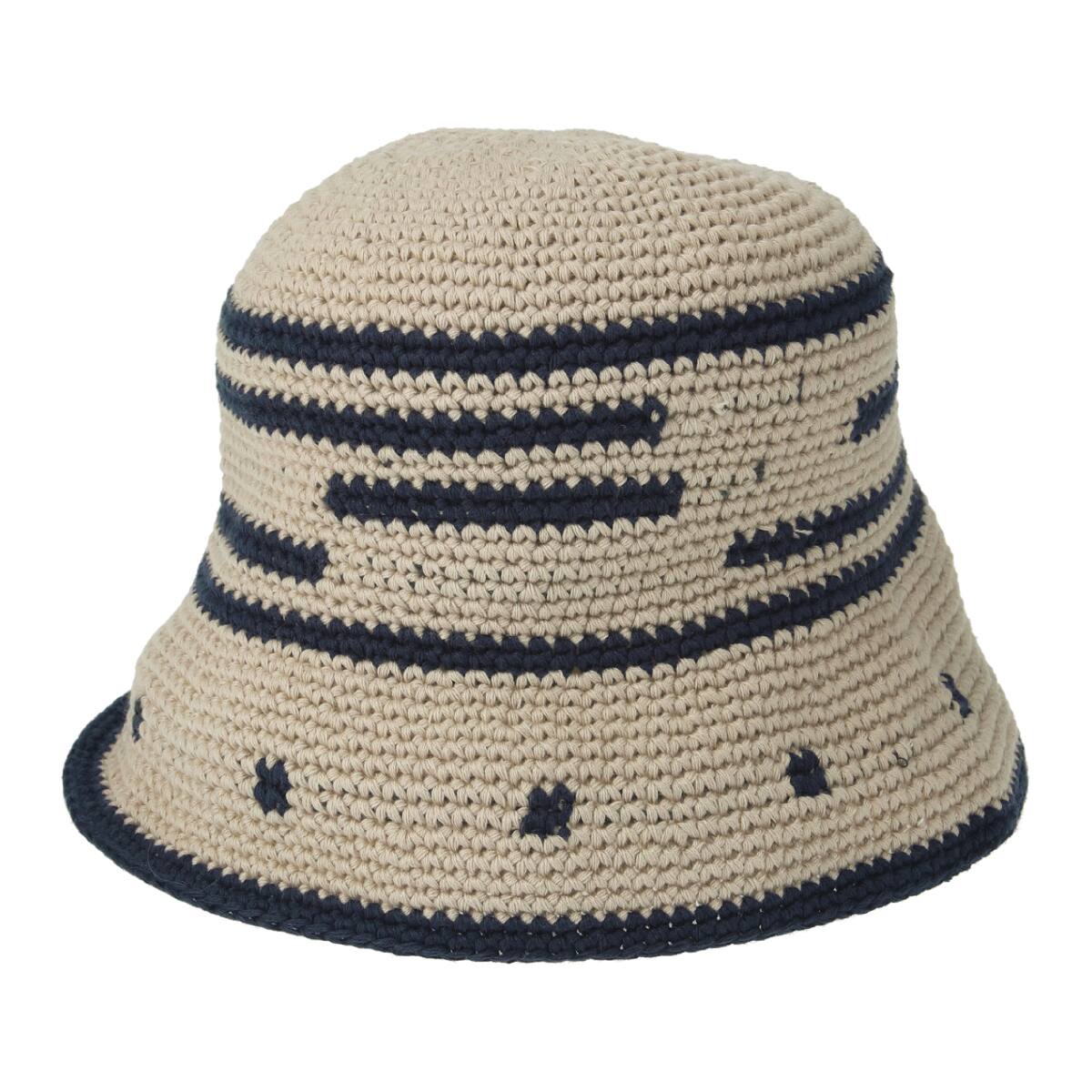 RIVER UP Crochet Bucket Hat BEIGE 23FA-I