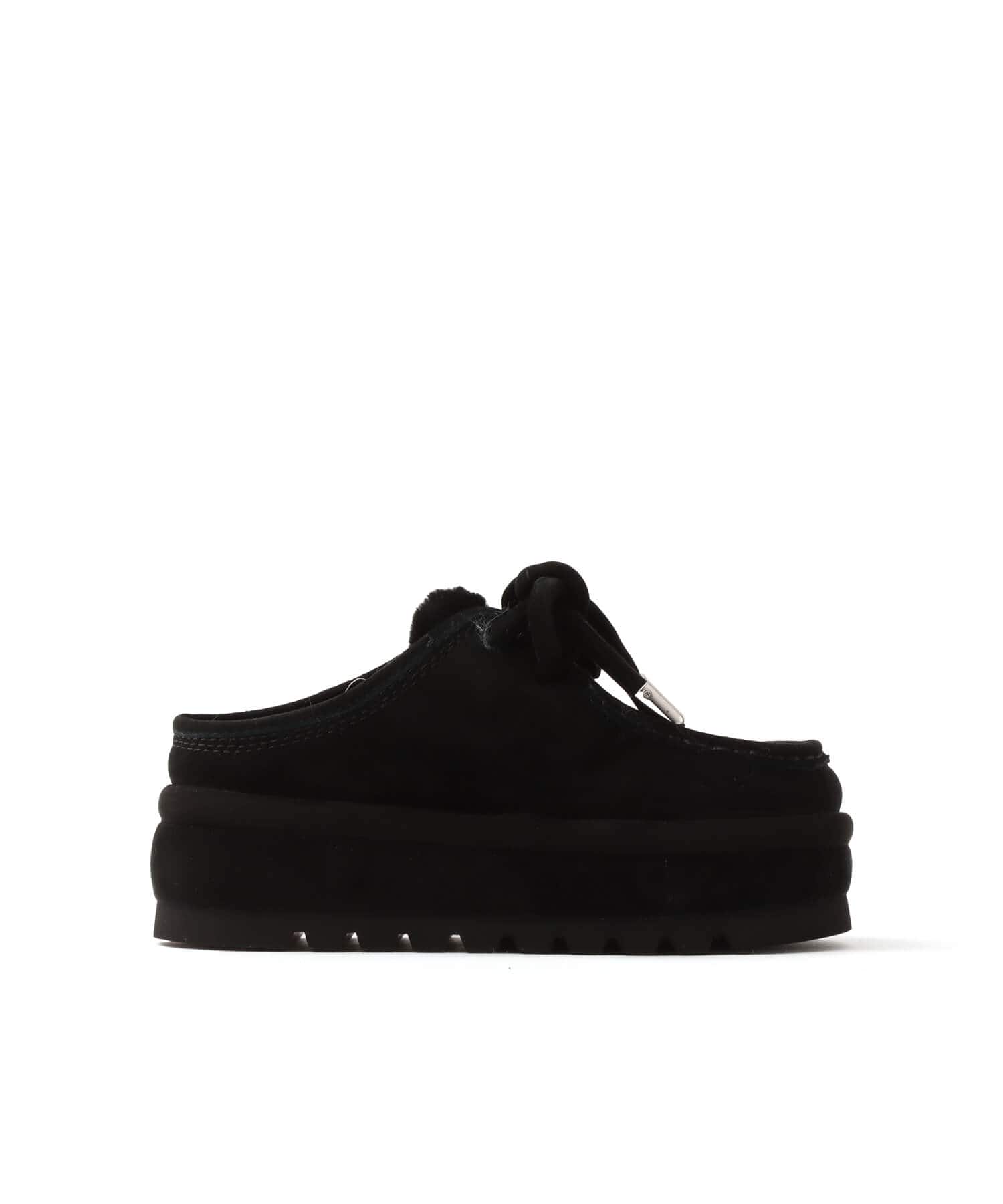 NAKED WOLFE BLIZZARD BLACK SUEDE/SHEARINGの画像