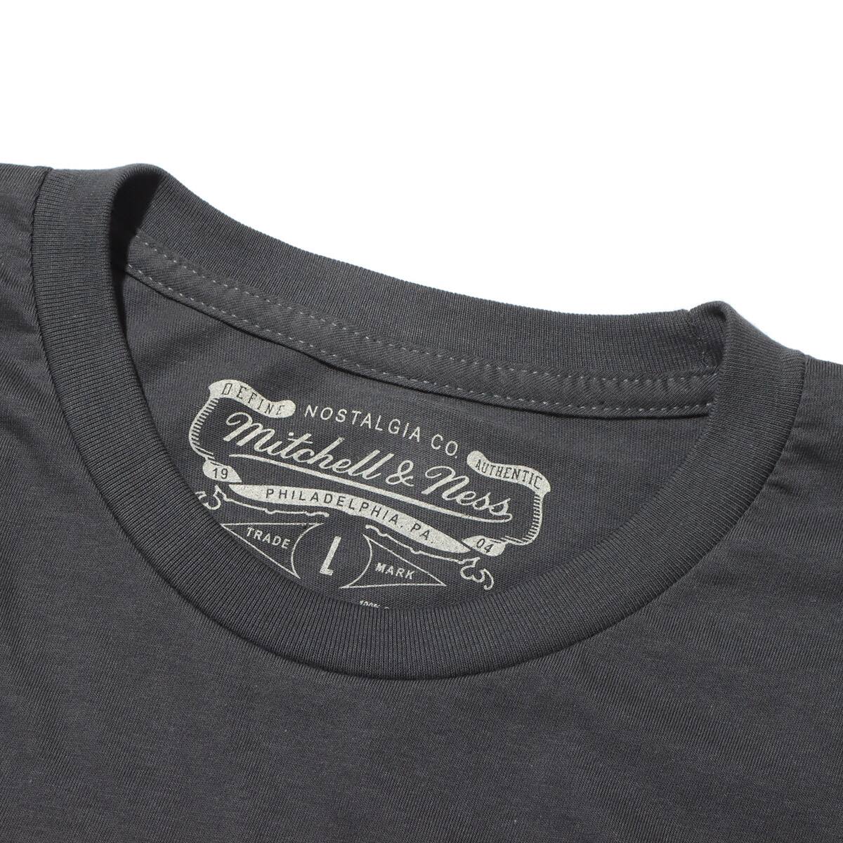 Mitchell & Ness NBA INCLINE STACKED TEE LAKERS BLACK 23SS-Iの画像
