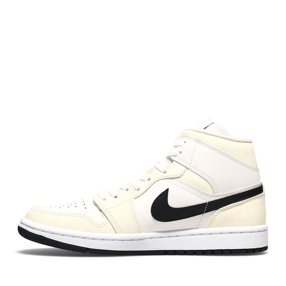 JORDAN BRAND WMNS AIR JORDAN 1 MID COCONUT MILK/BLACK-SUMMIT WHITE ...