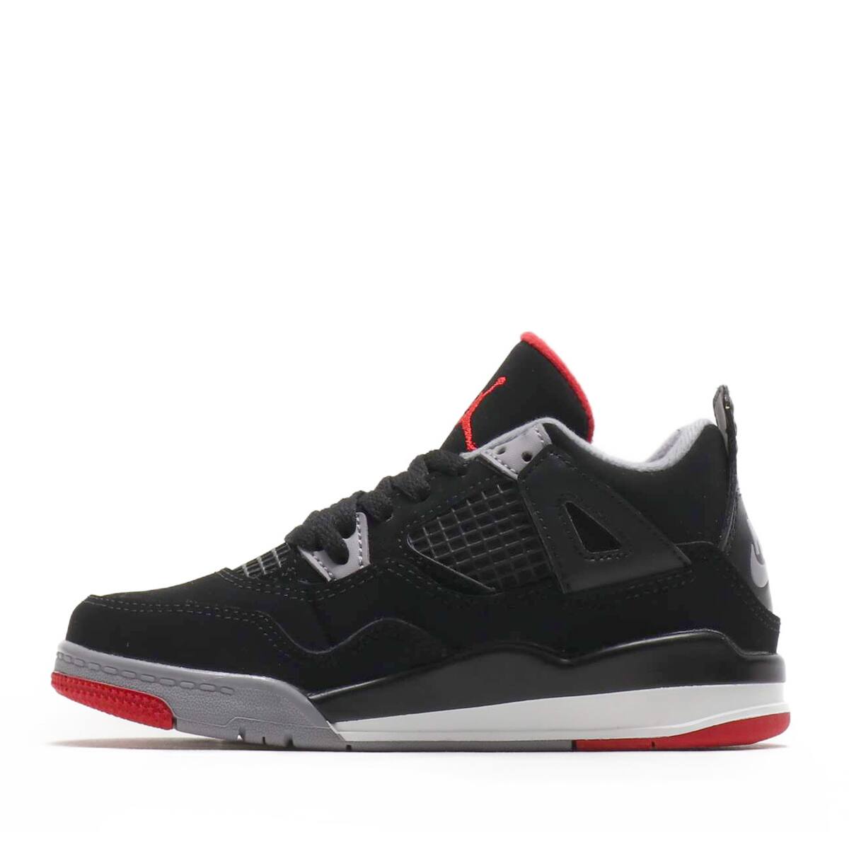 JORDAN BRAND JORDAN 4 RETRO  PS BLACK/FR RED-CMNT GRY-SMMT WHT 19SU-Sの画像