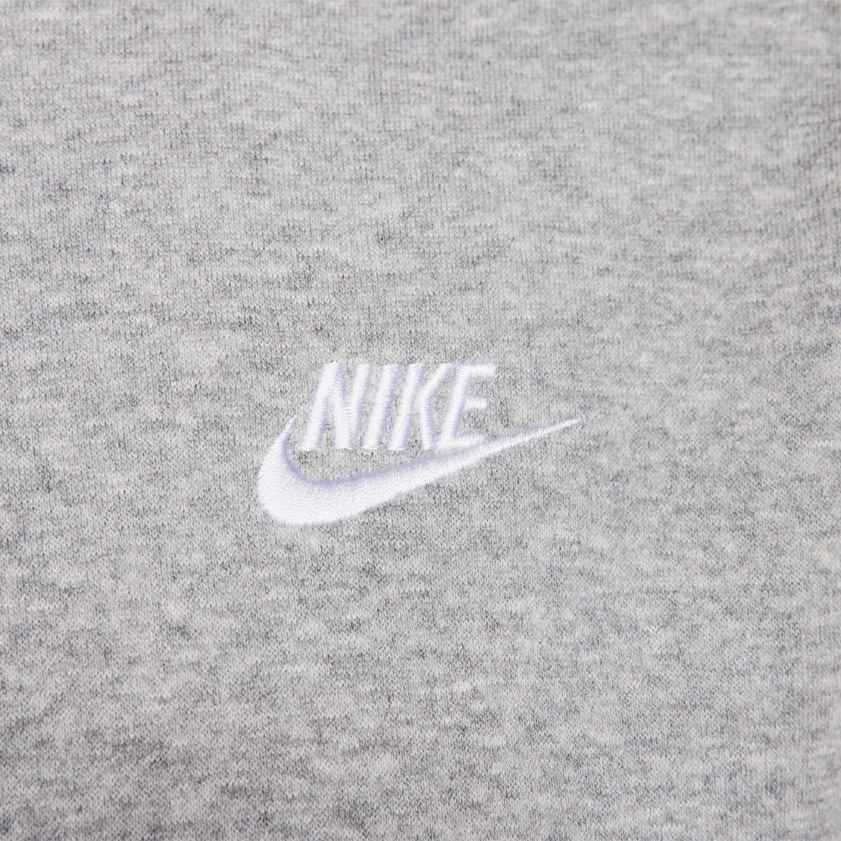 NIKE AS M NSW CLUB HOODIE PO BB DK GREY HEATHER/MATTE SILVER/WHITEの画像
