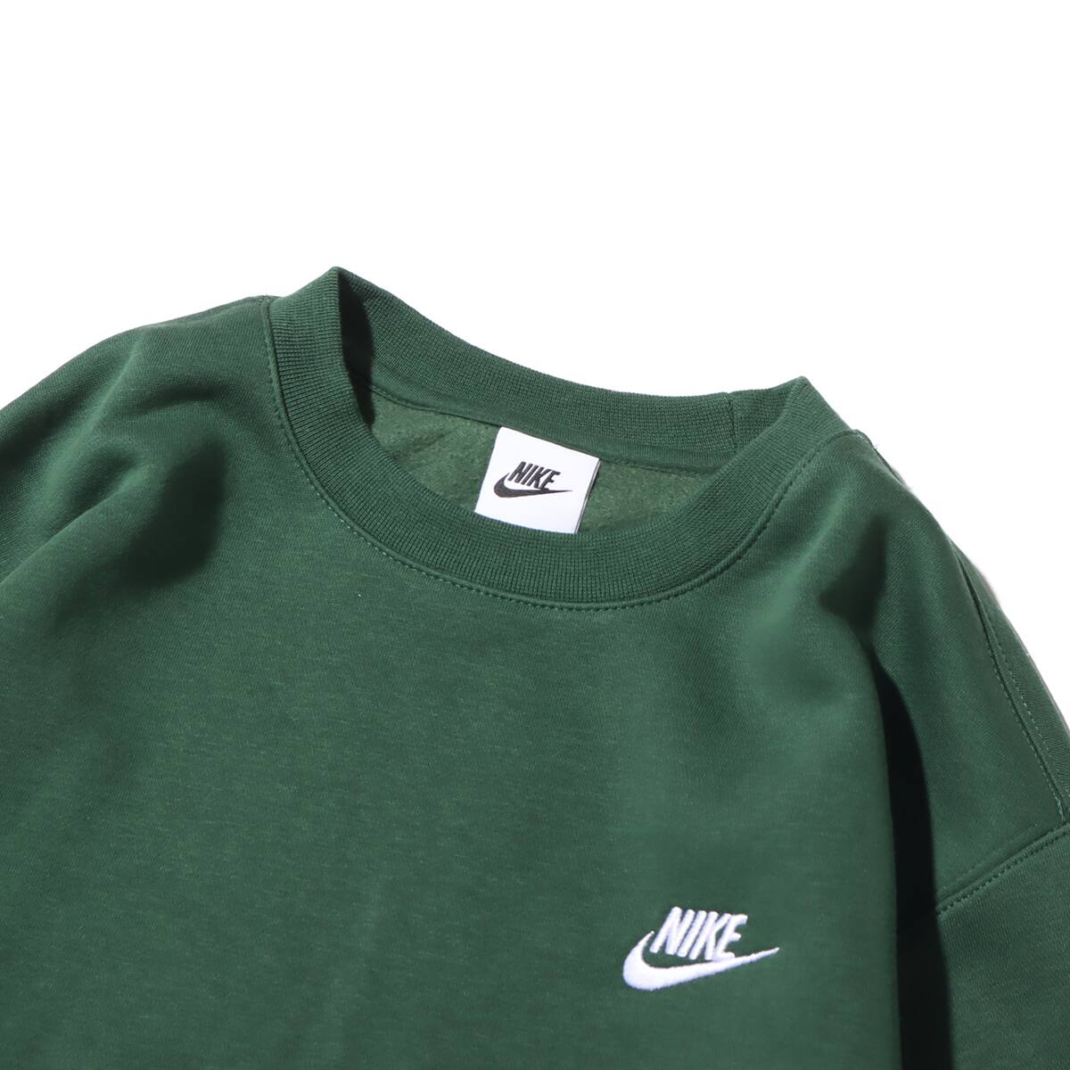 NIKE AS M NSW CLUB CRW BB FIR/WHITE 23HO-Iの画像