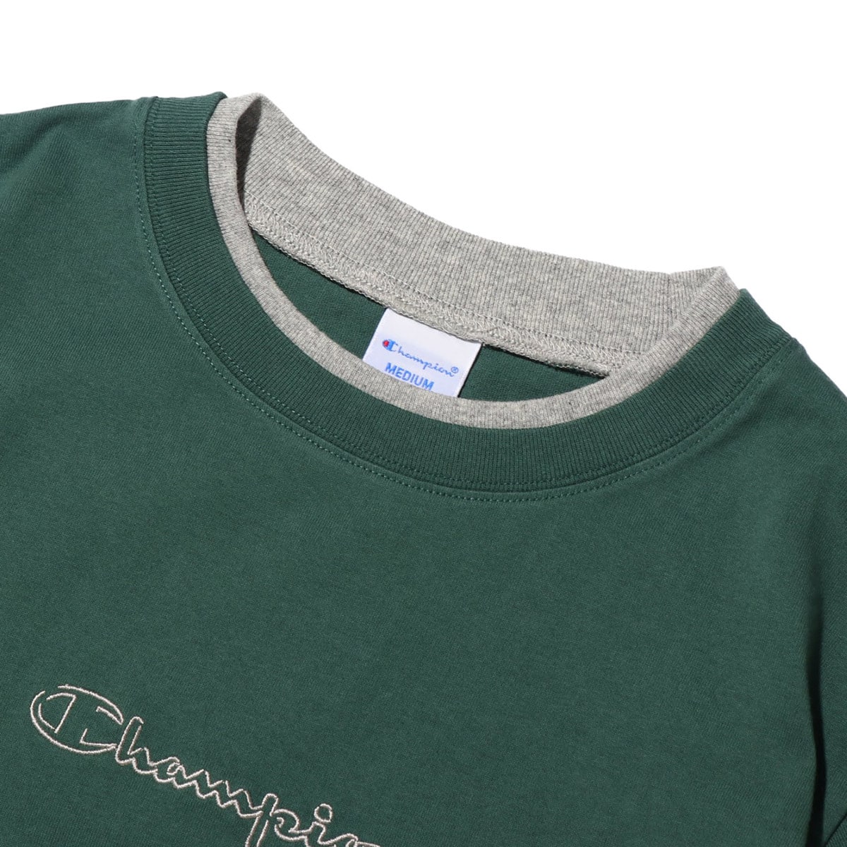 Champion T-SHIRT DARK GREEN 20SS-Iの画像