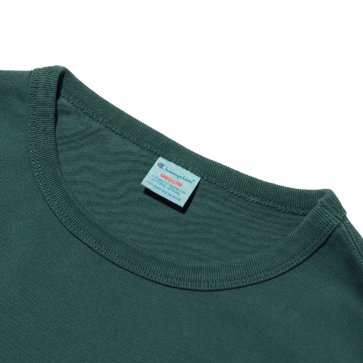 Champion L/S POCKET T-SHIRT DARK GREEN 20SS-Iの画像