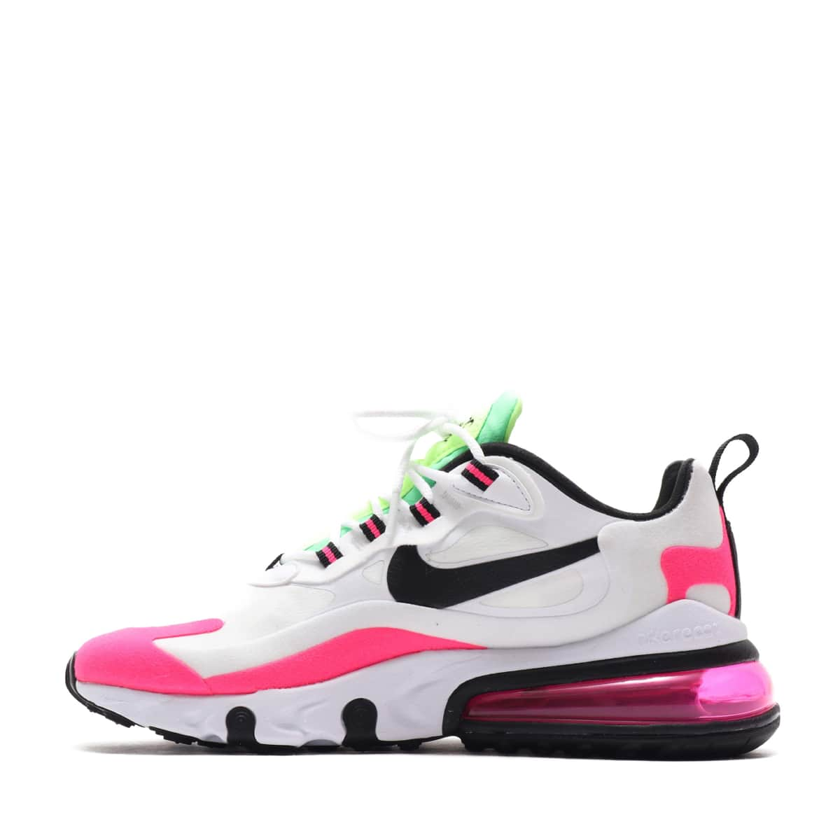 NIKE W AIR MAX 270 REACT WHITE/BLACK-HYPER PINK-PINK BLAST 20SU-I