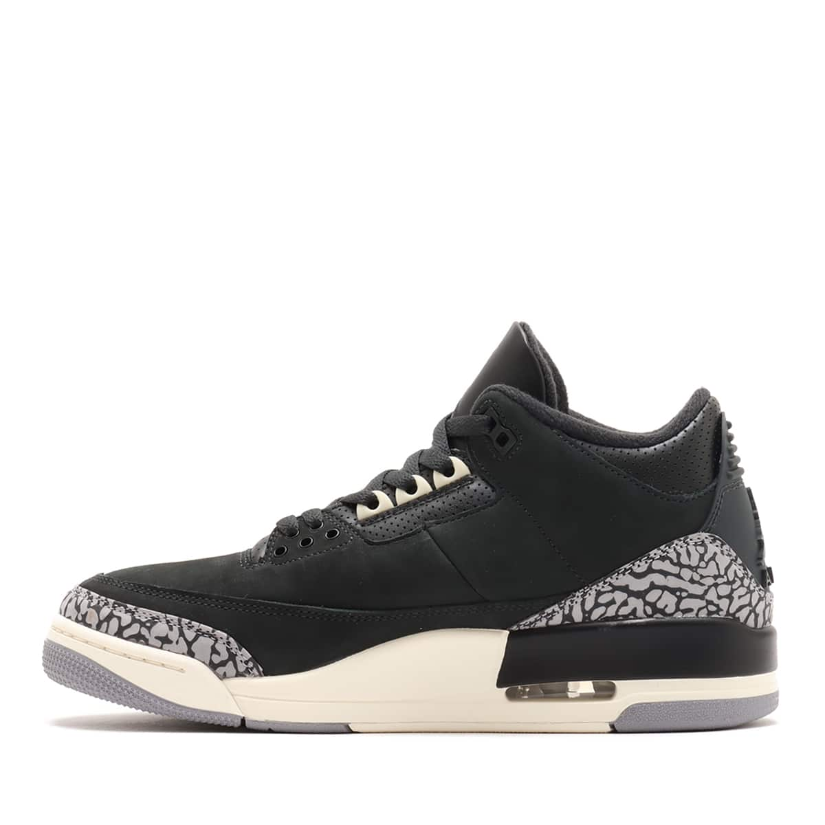 JORDAN BRAND WMNS AIR JORDAN 3 RETRO OFF NOIR/BLACK-SAIL-CEMENT ...