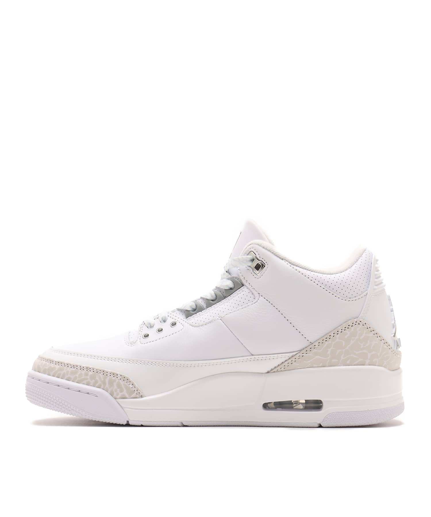 JORDAN BRAND AIR JORDAN 3 RETRO WHITE/METALLIC SILVER-WHITEの画像