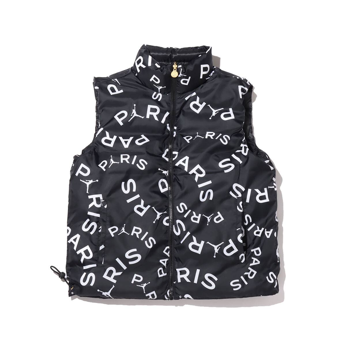 JORDAN BRAND AS M J PSG PUFFER VEST BLACK/BLACK/METALLIC GOLD 20FA-I