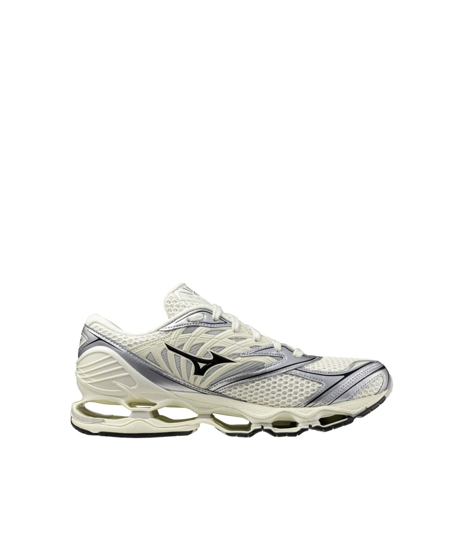 MIZUNO WAVE PROPHECY LS OFF WHITE x BLACK x SILVERの画像