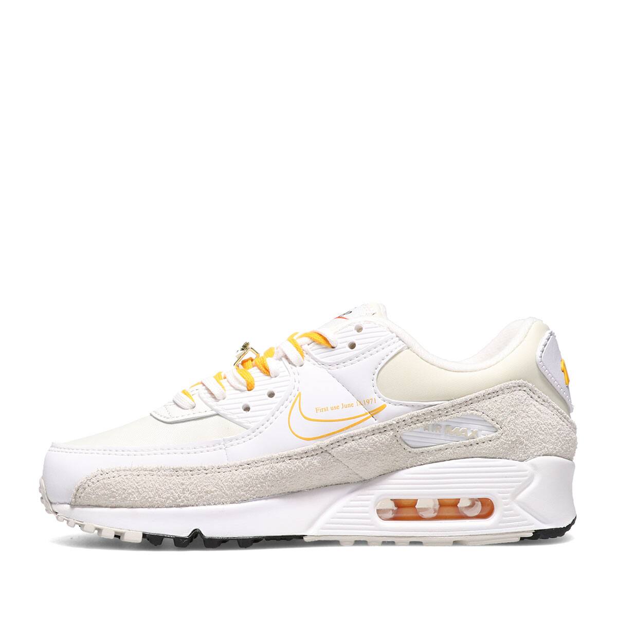 NIKE W AIR MAX 90 SE WHITE/LIGHT BONE-UNIVERSITY GOLD-SAIL 21FA-I