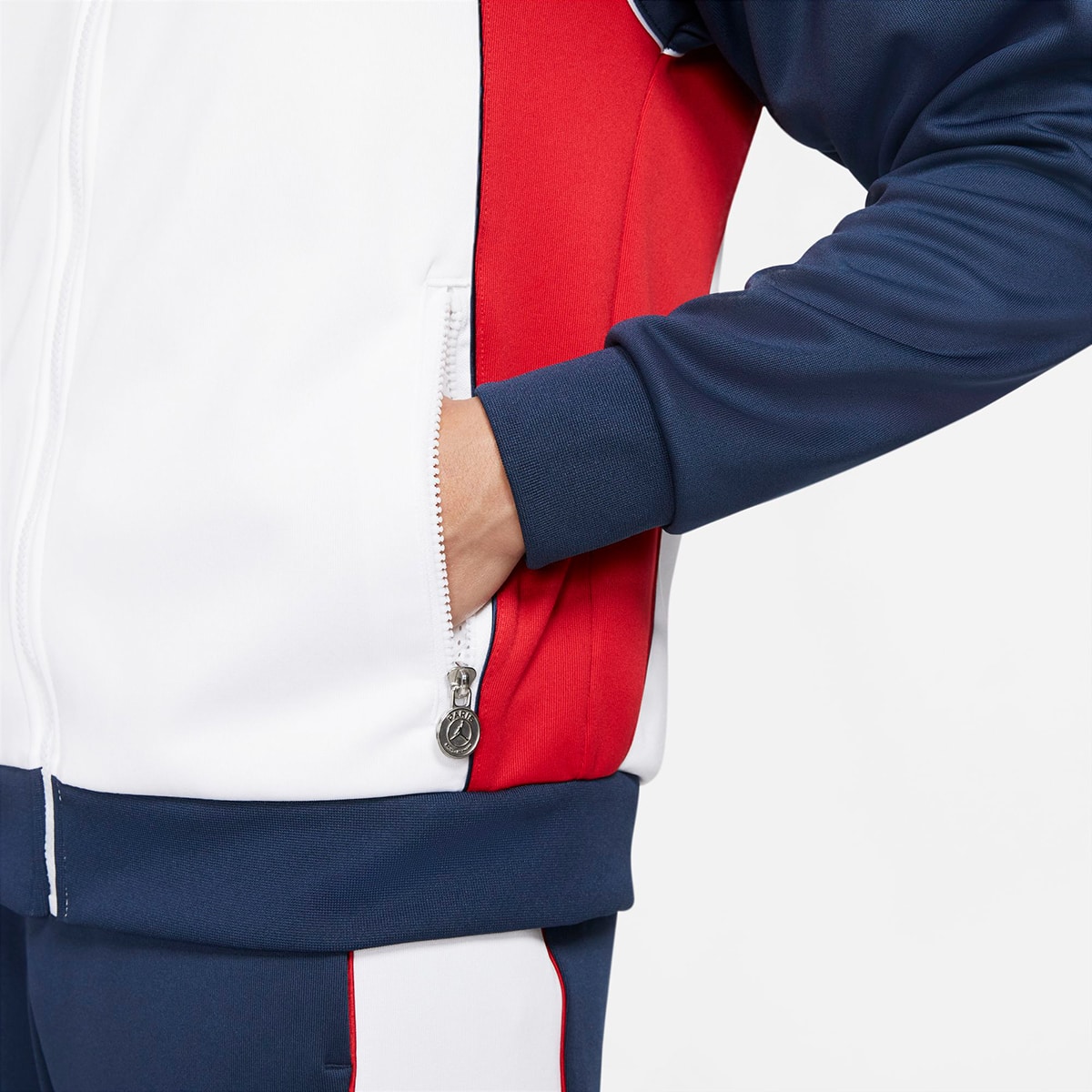 JORDAN BRAND AS M J PSG SUIT JKT WHITE/MIDNIGHT NAVY 21FA-Iの画像