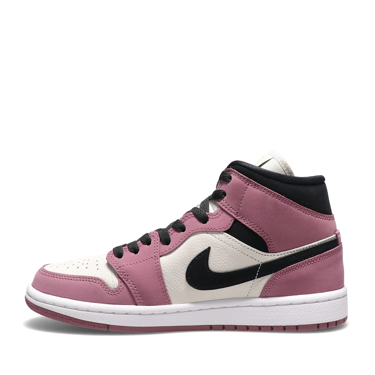 JORDAN BRAND WMNS AIR JORDAN 1 MID SE LIGHT MULBERRY/BLACK-LIGHT