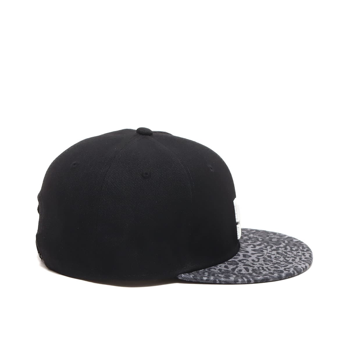 DC SHOES 23 PRINTVISOR SNAPBACK BLACK x LEOPARD PRINT 23SS-Iの画像