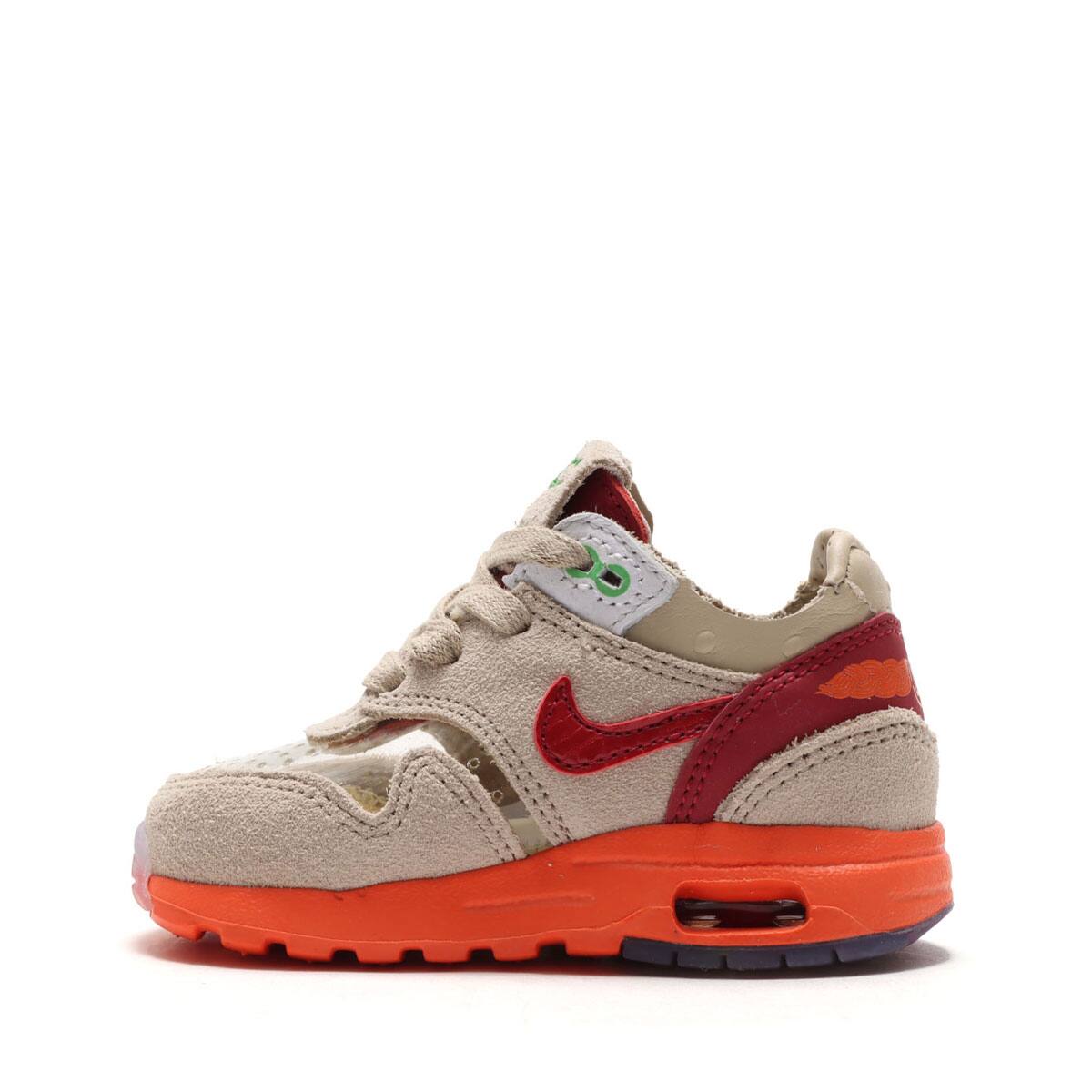 NIKE AIR MAX 1 / CLOT (TD) NET/DEEP RED-ORANGE BLAZE 21SP-S