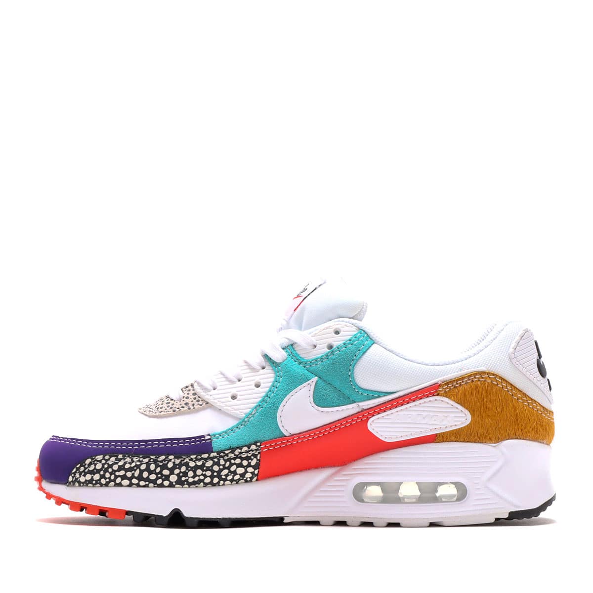NIKE W AIR MAX 90 SE WHITE/WHITE-LIGHT CURRY-HABANERO RED 22SP-I