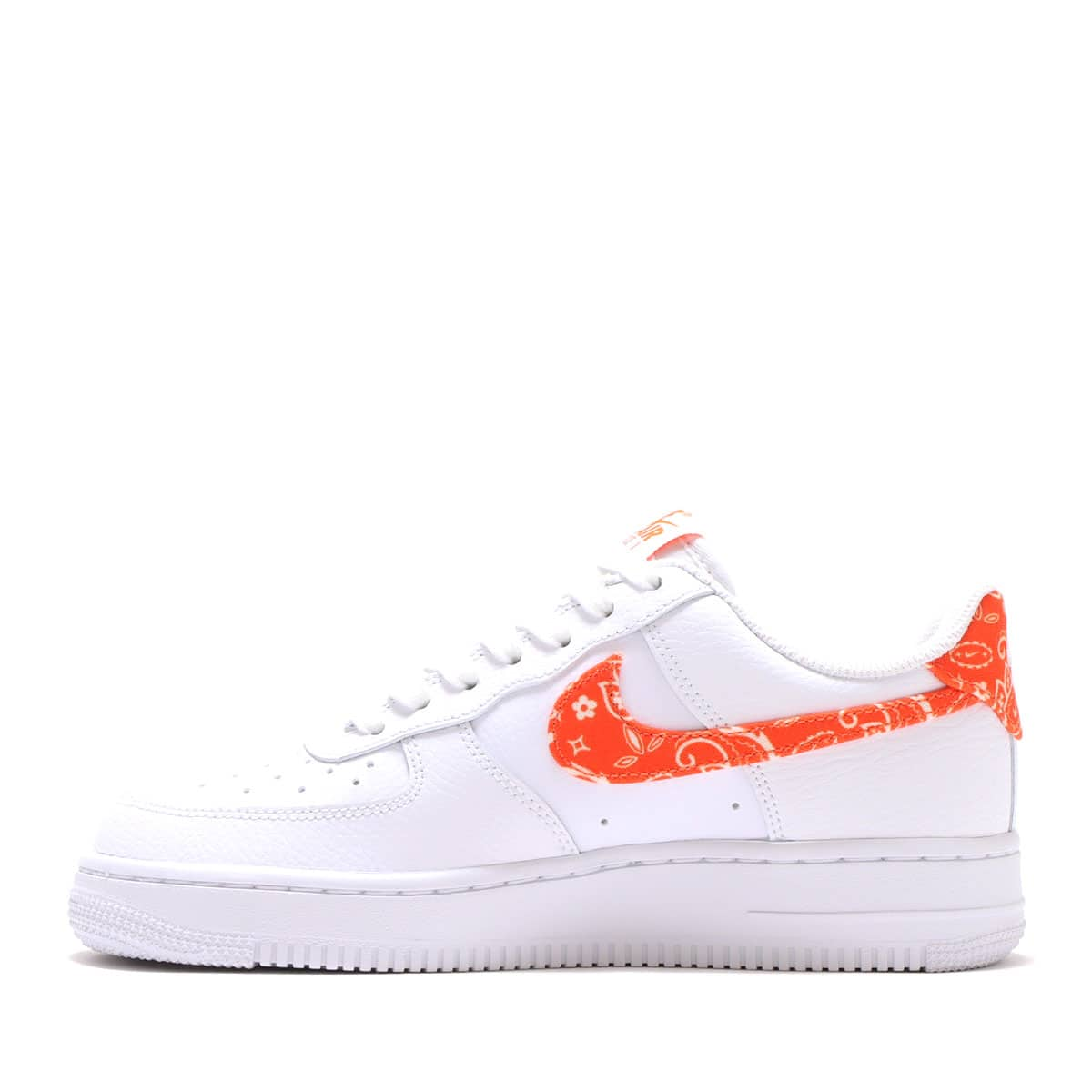 NIKE W AIR FORCE 1 '07 ESS WHITE/RUSH ORANGE-WHITE 22SU-I