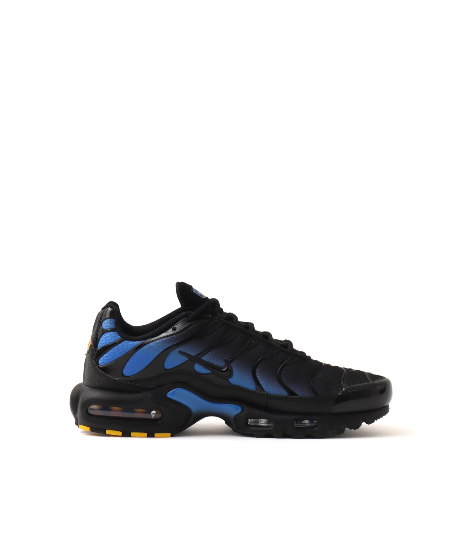 NIKE AIR MAX PLUS BLACK/BLACK-BLUE CRYSTALの画像