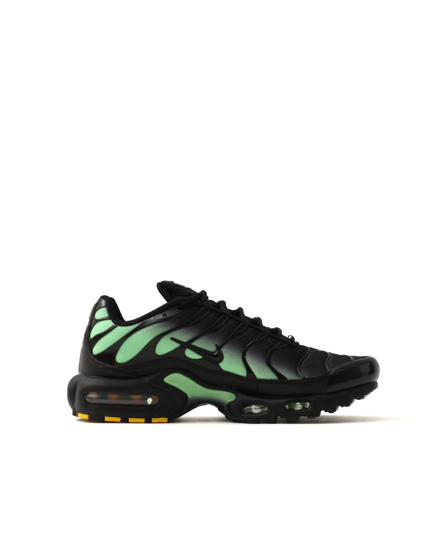 NIKE AIR MAX PLUS BLACK/BLACK-ILLUSION GREENの画像