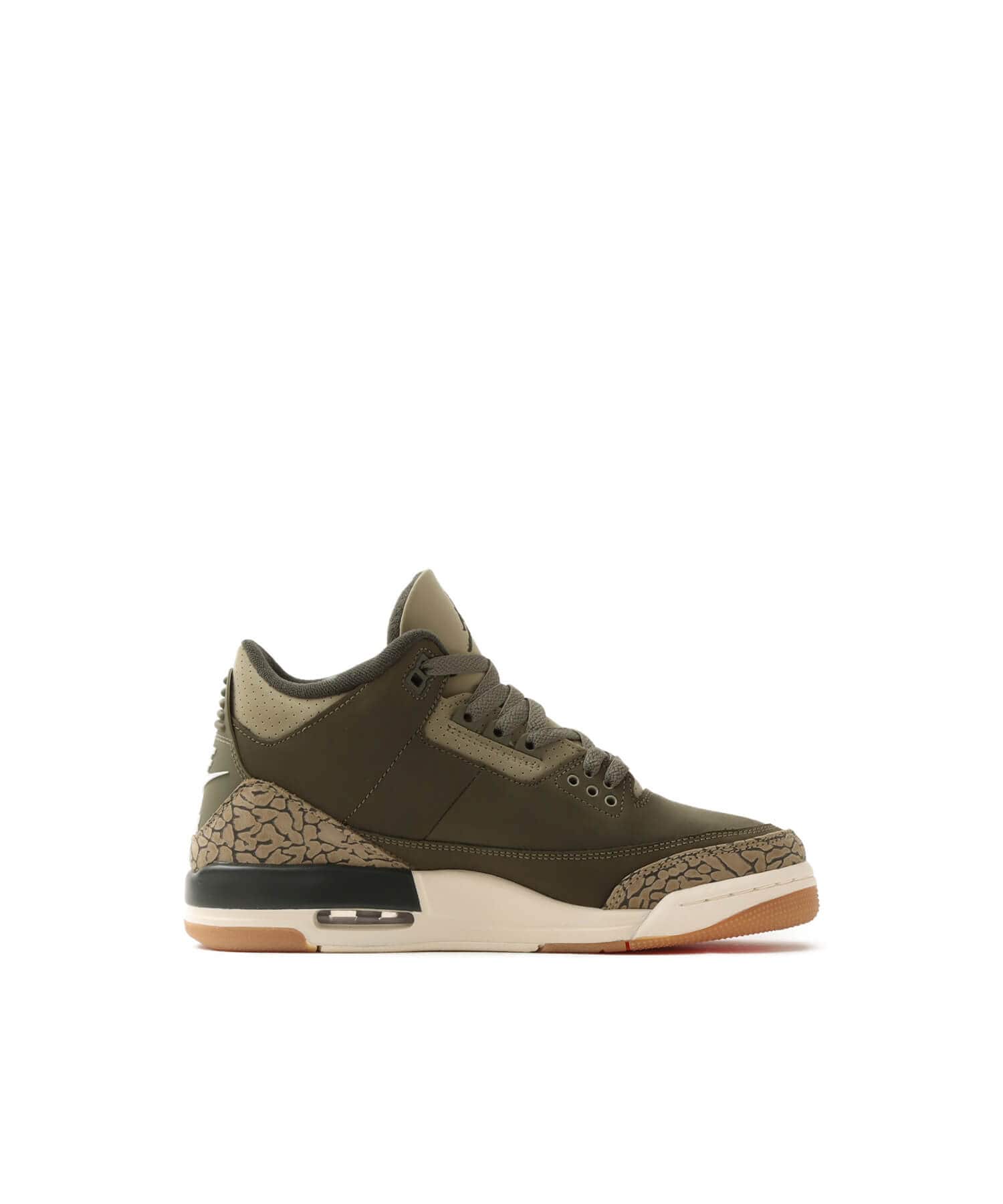 JORDAN BRAND AIR JORDAN 3 RETRO (GS) MEDIUM OLIVE/SEQUOIA-NEUTRAL OLIVE-SAILの画像