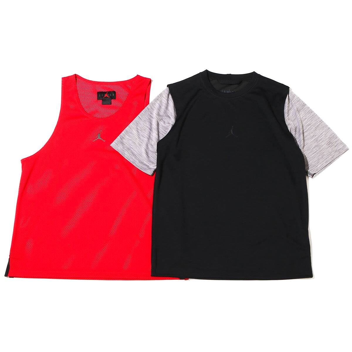 JORDAN BRAND AS M J DF SPRT STMT SS TOP BLACK/CARBON HEATHER/REFLECTIVE SILV 22SU-Iの画像