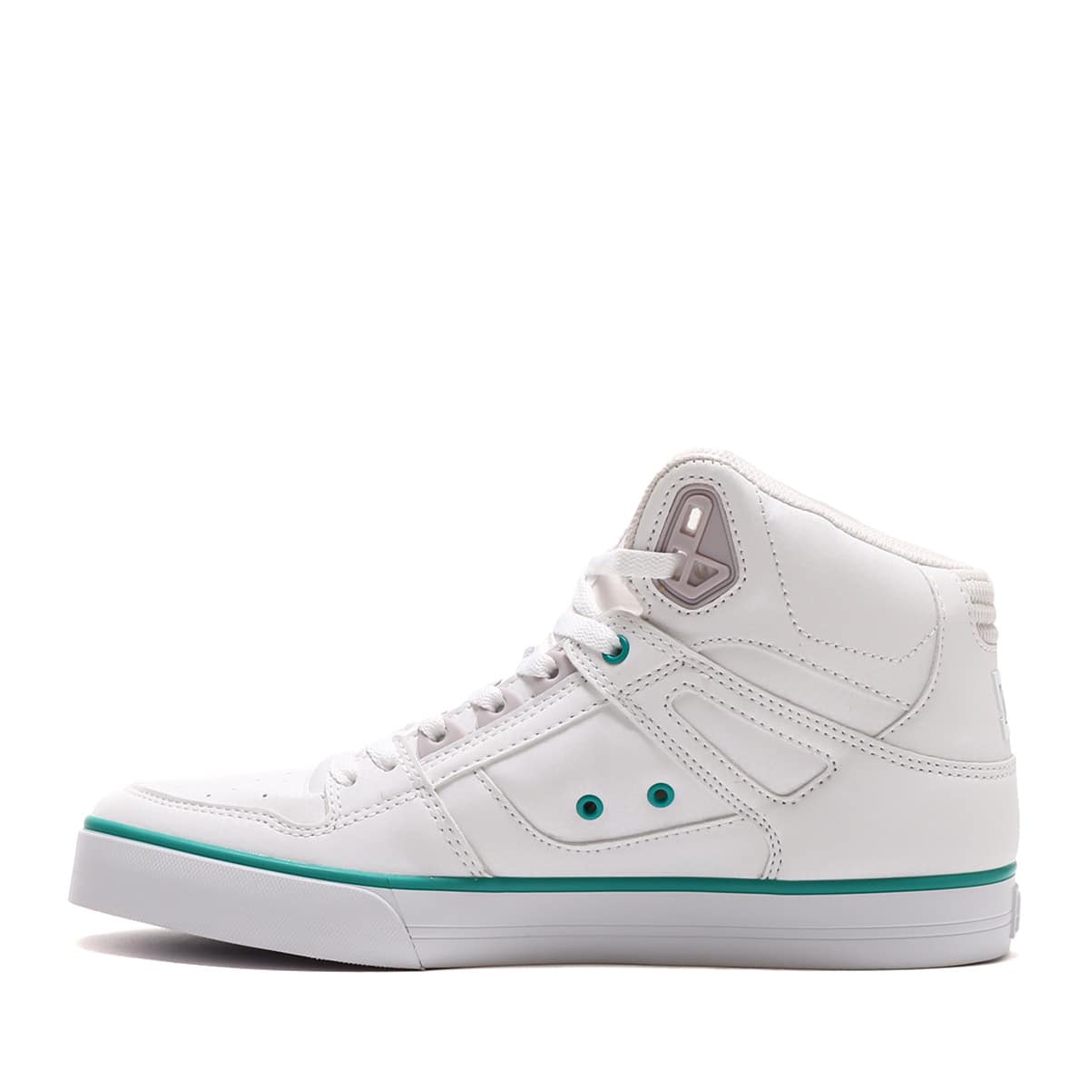 DC SHOES PURE HIGH-TOP WC SE SN WHITE/GREY/GREEN 23SS-Iの画像