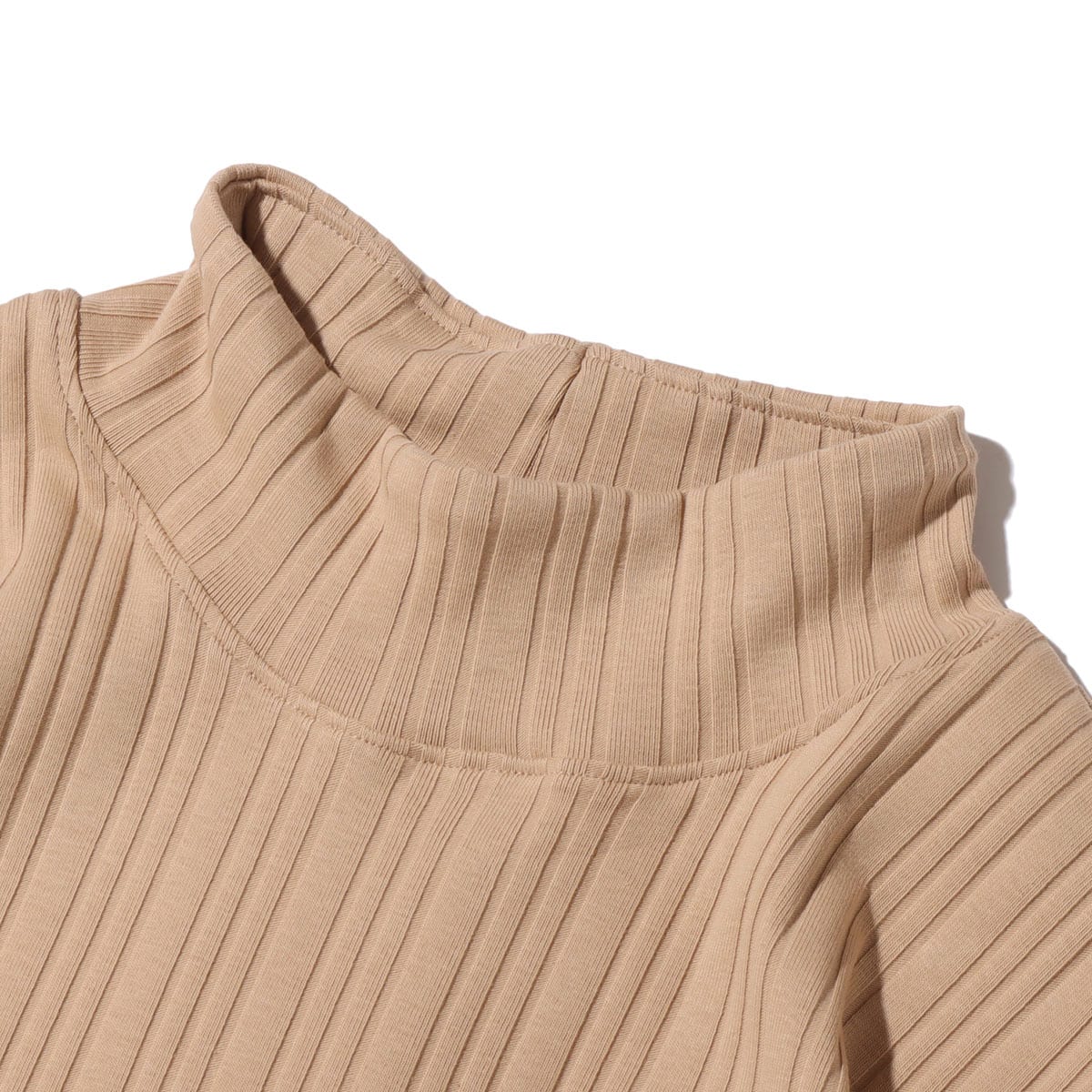 NIKE AS W NSW JRSY RIB LS TOP HEMP/WHITE 22SP-Iの画像