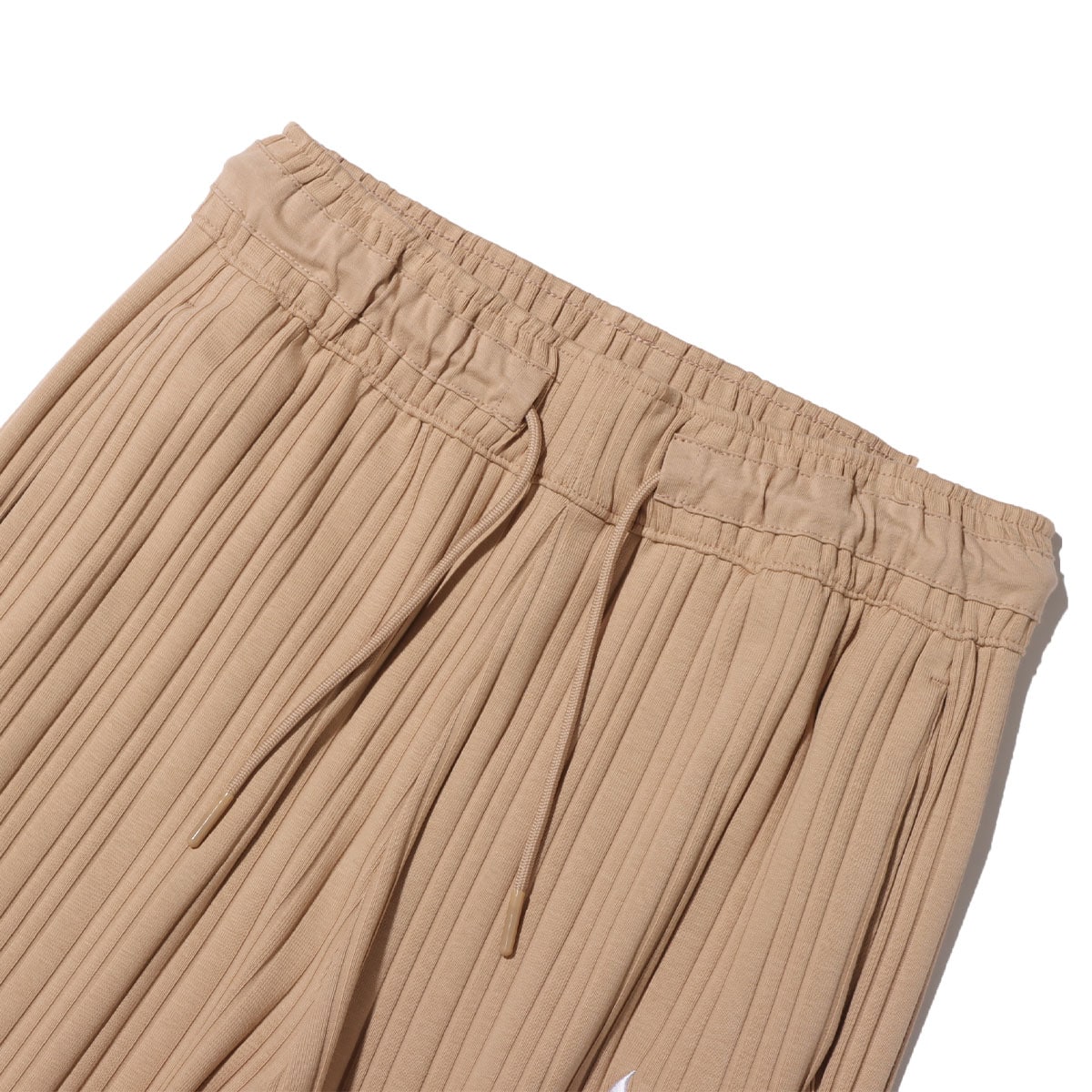 NIKE AS W NSW JRSY RIB WIDE LEG PNT HEMP/WHITE 22SU-I