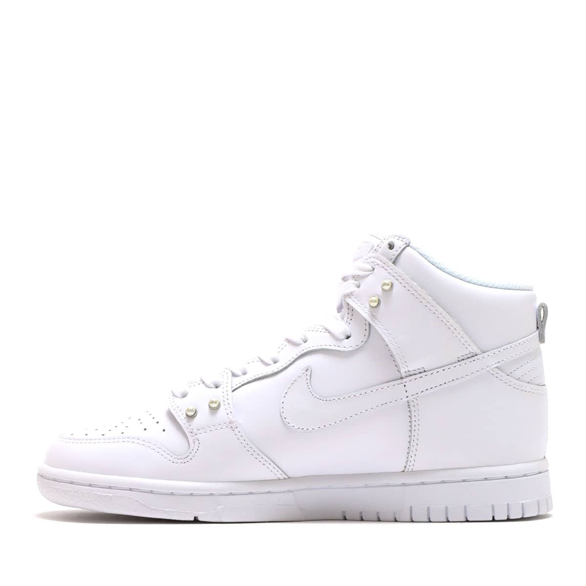 NIKE W DUNK HIGH SE METALLIC SILVER-SAIL