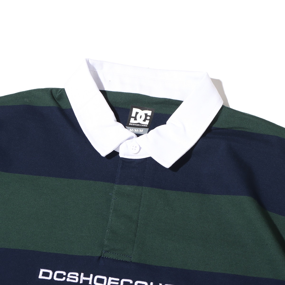 DC SHOES 23 BORDER POLO SS GREEN x NAVY 23SS-Iの画像