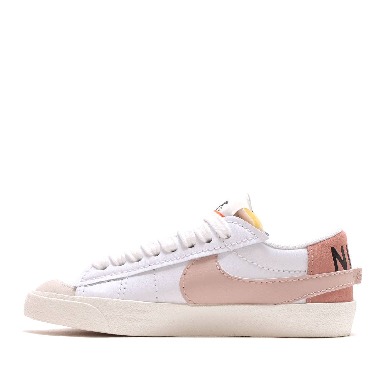 NIKE W BLAZER LOW '77 JUMBO WHITE/PINK OXFORD-ROSE WHISPER-WHITE