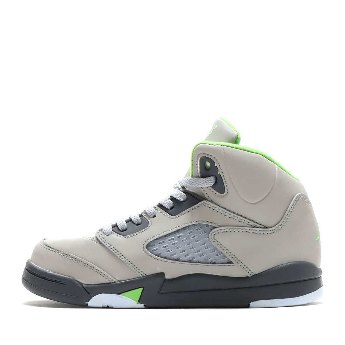 JORDAN BRAND JORDAN 5 RETRO (PS) SILVER/GREEN BEAN-FLINT GREY 22SU-Iの画像