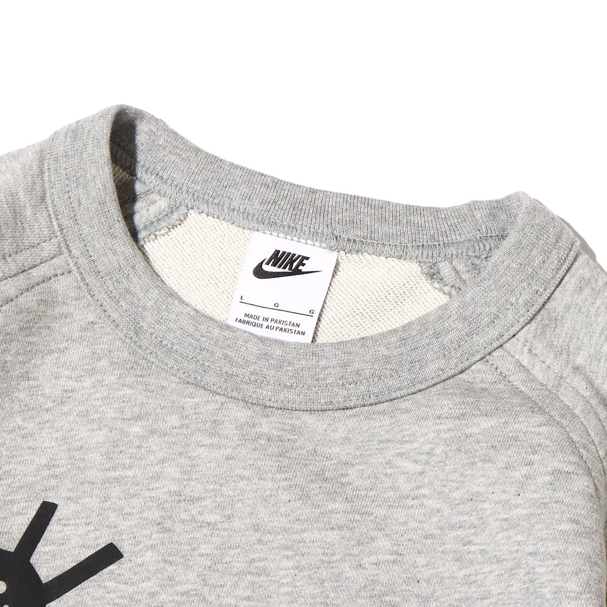 NIKE AS M NSW HBR-S FT CREW DK GREY HEATHER 22FA-Iの画像