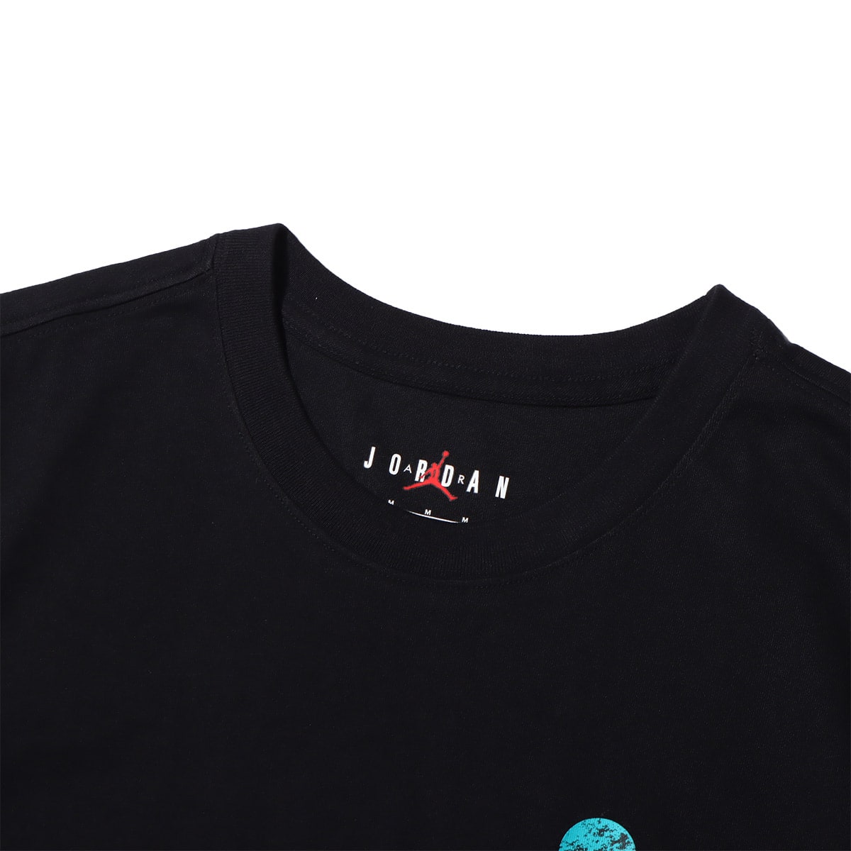 JORDAN BRAND AS M J ESS JUMPMAN SS CREW BLACK/NEW EMERALD/TAXI 22FA-Iの画像