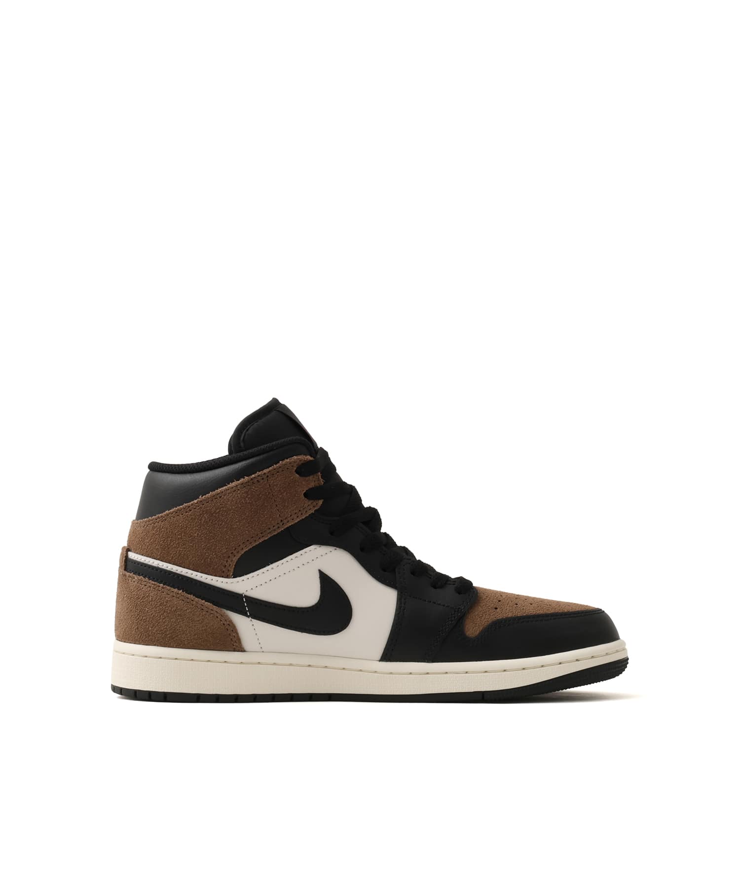 JORDAN BRAND AIR JORDAN 1 MID BLACK/PHANTOM-PALOMINO-UNIVERSITY REDの画像