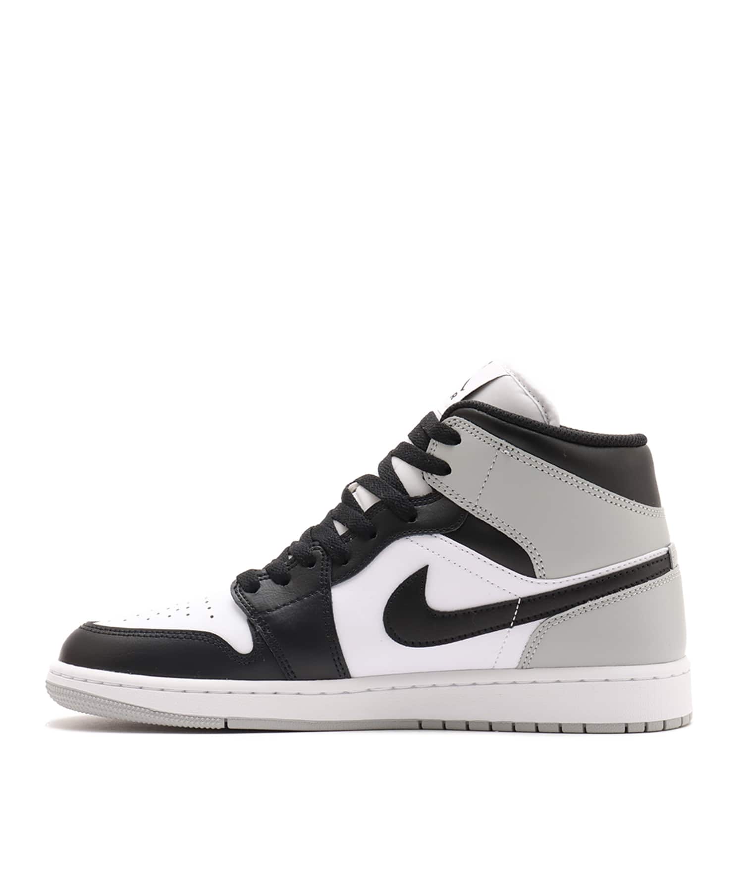 JORDAN BRAND AIR JORDAN 1 MID WHITE/BLACK-LT SMOKE GREYの画像