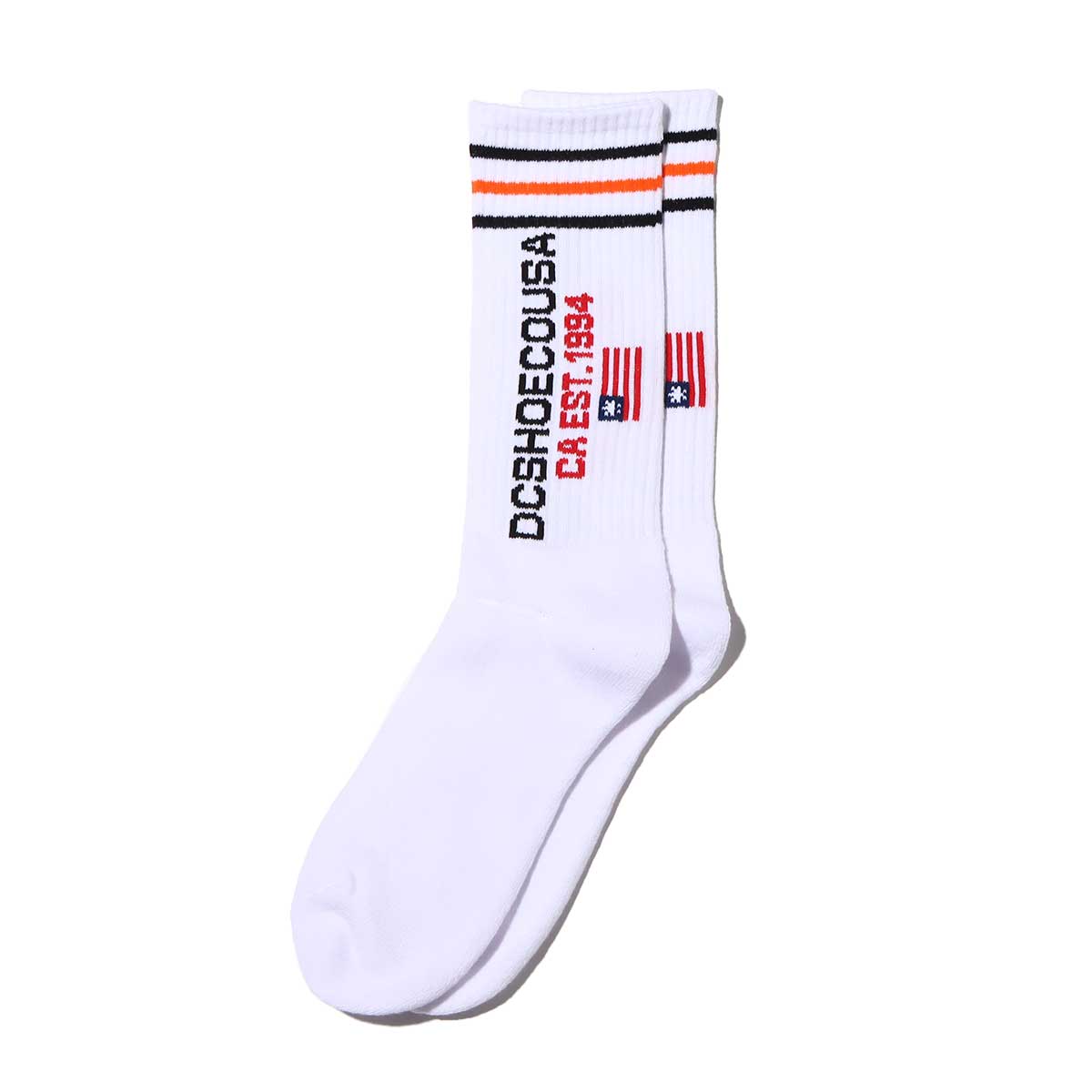 DC SHOES 23 CORPOLATE SOCKS WHITE 23SS-Iの画像