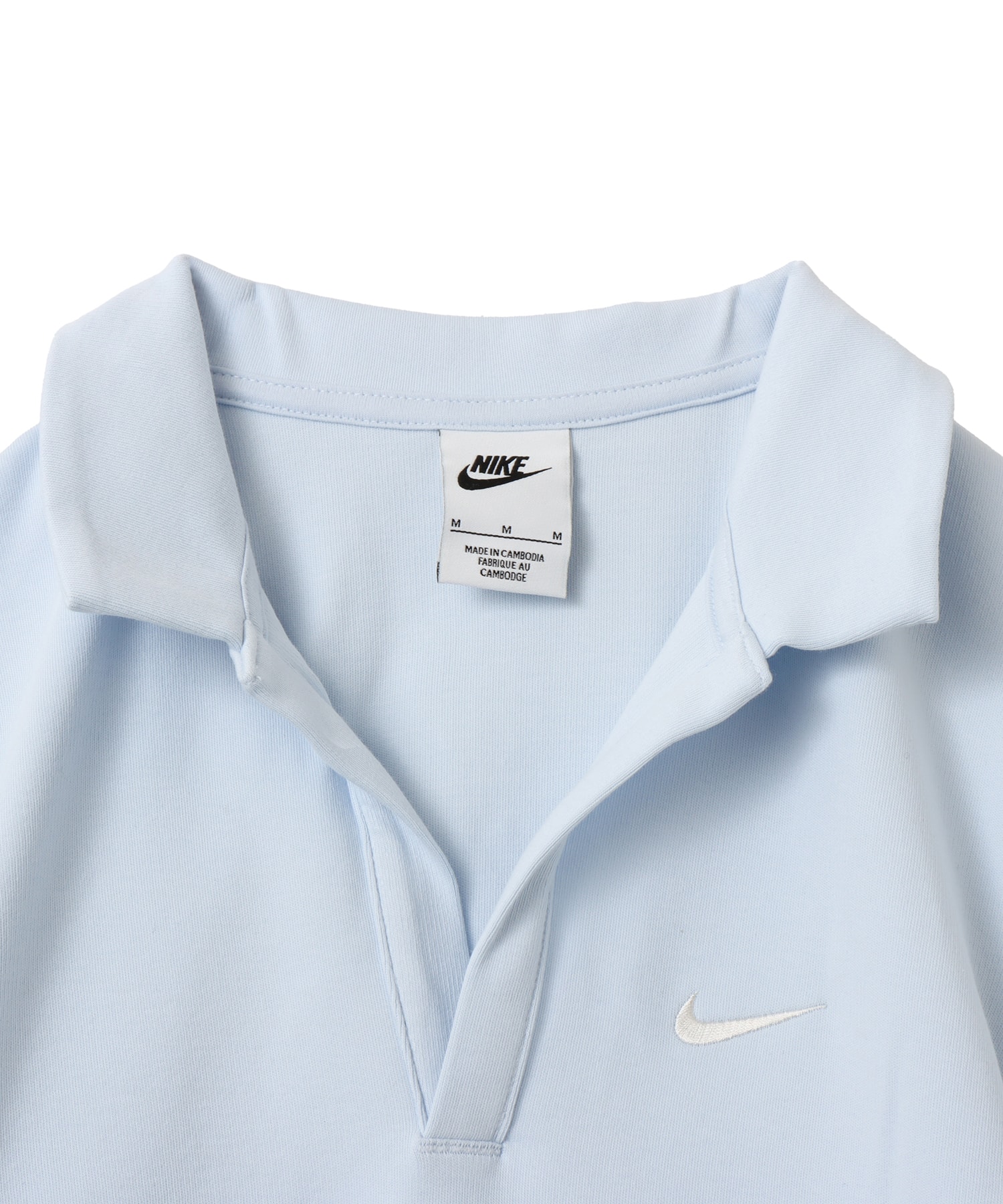 NIKE AS W NSW ESSNTL SS POLO CRP TO BLUE TINT/SAILの画像