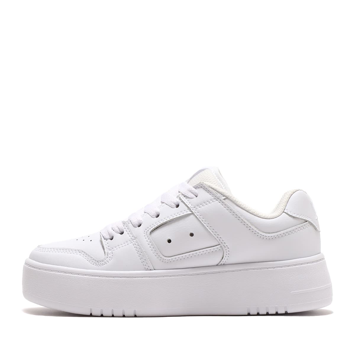 DC SHOES Ws MANTECA 4 PLATFORM WHITE/WHITE 23SS-Iの画像