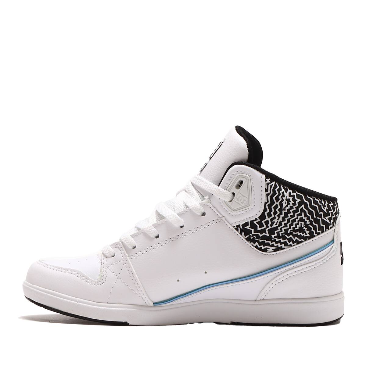 DC SHOES Ws UNIVERSITY MID SE SN WHITE/BLACK PRINT 23SS-Iの画像