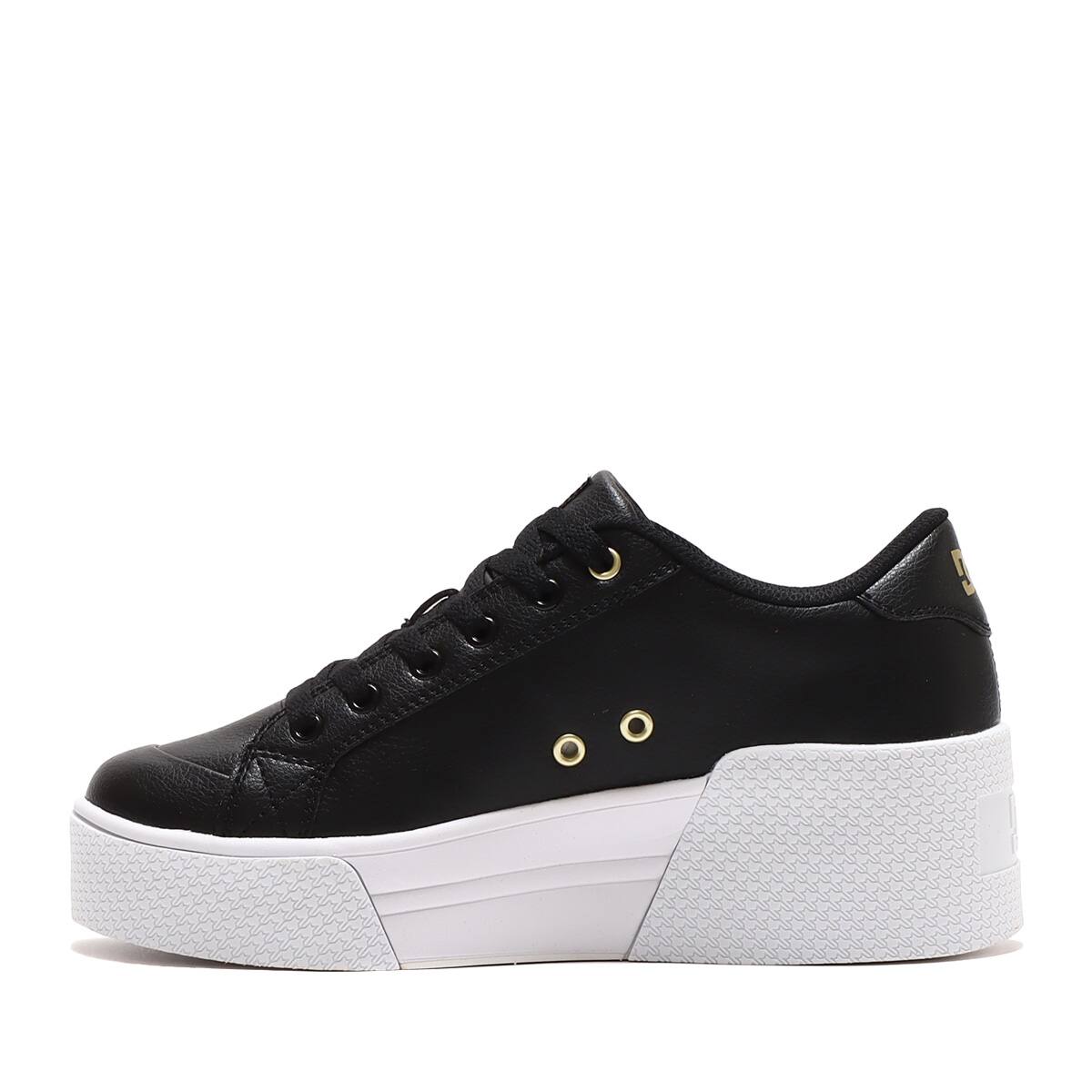 DC SHOES Ws CHELSEA LITE WEDGE BLACK/GOLD 23SS-Iの画像