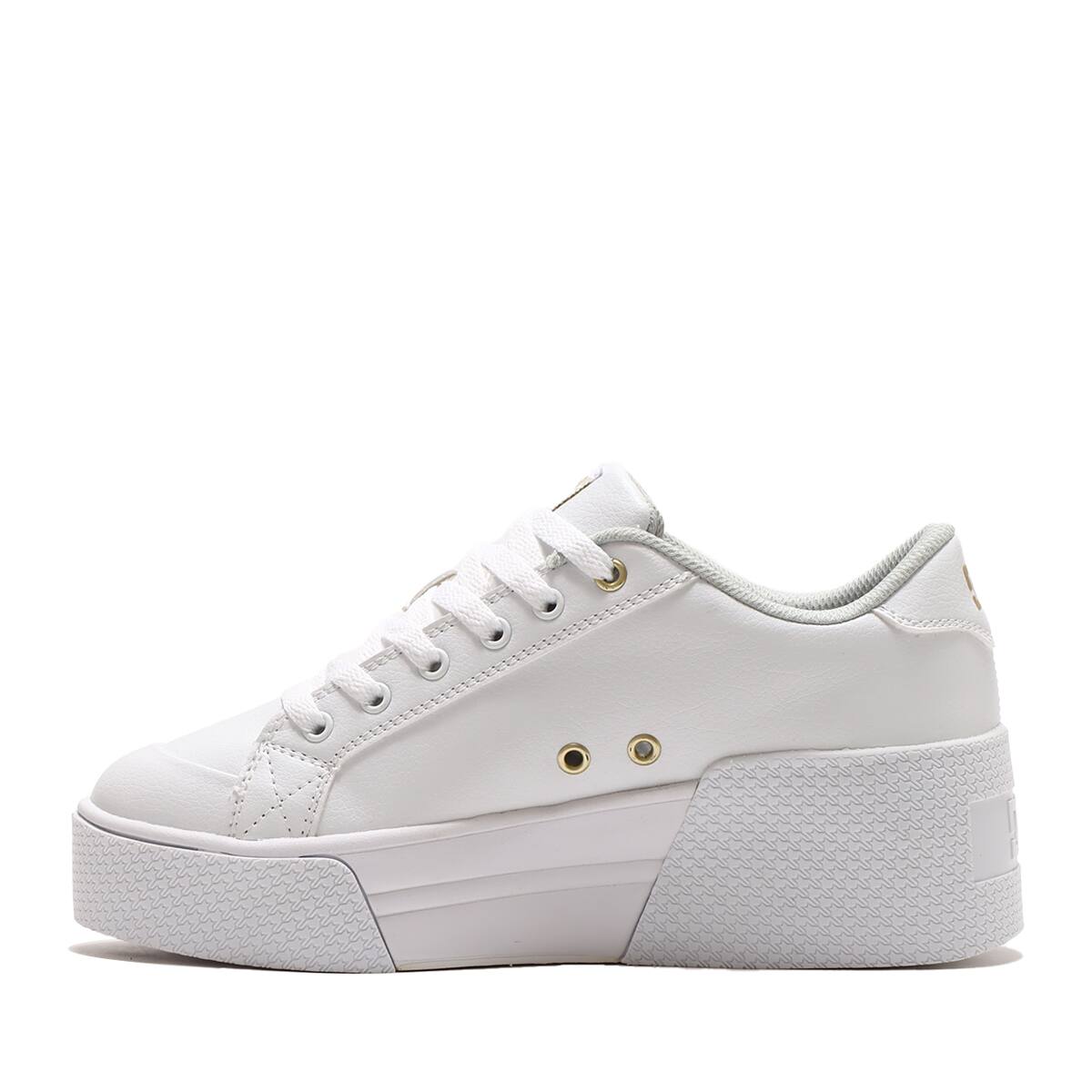 DC SHOES Ws CHELSEA LITE WEDGE WHITE/GOLD 23SS-Iの画像