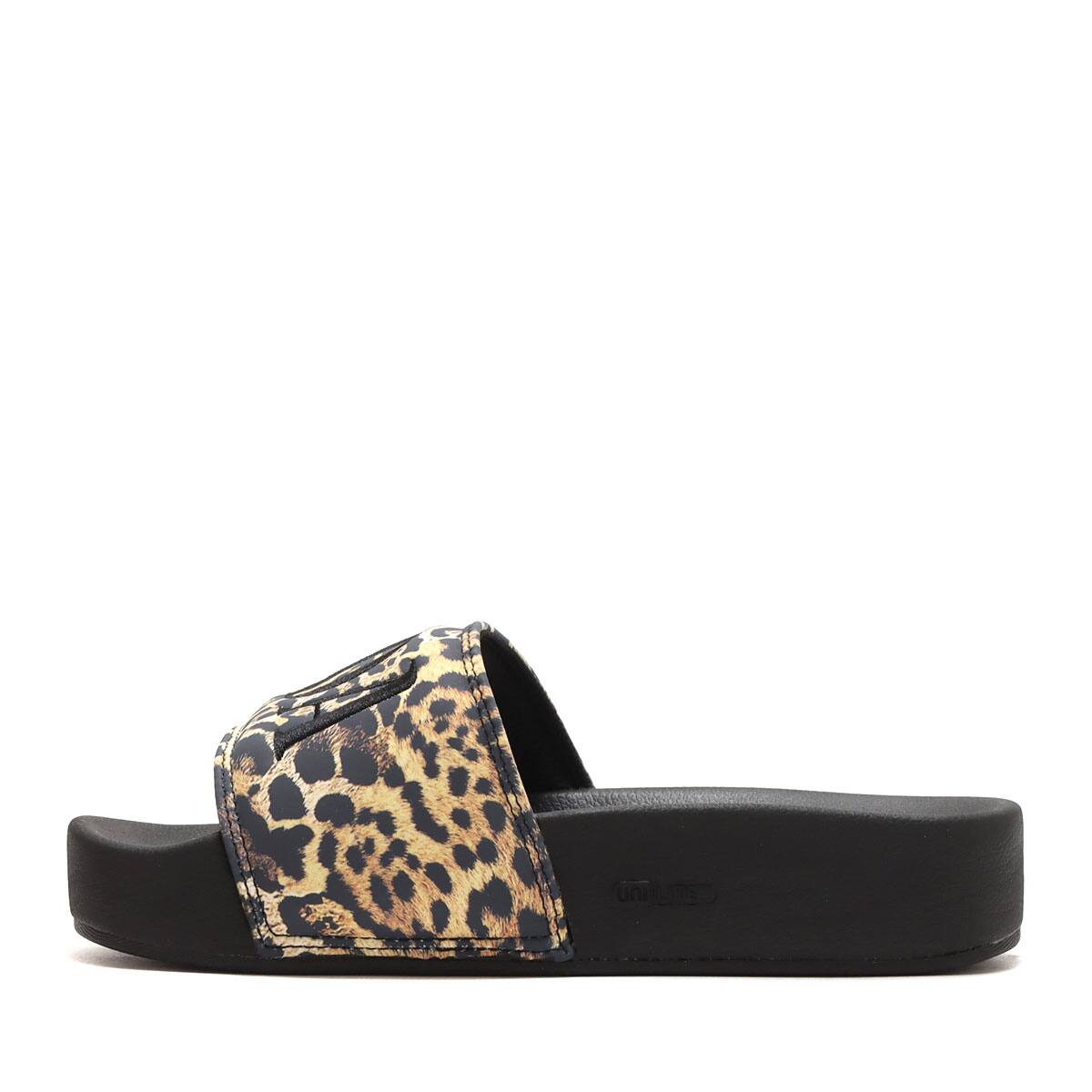 DC SHOES Ws DC SLIDE PLATFORM BLACK/LEOPARD 23SS-Iの画像