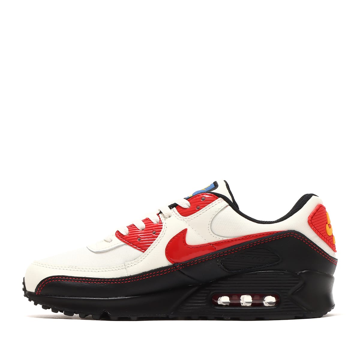 NIKE AIR MAX 90 SE SAIL UNIVERSITY RED BLACK UNIVERSITY RED 22FA I atmos