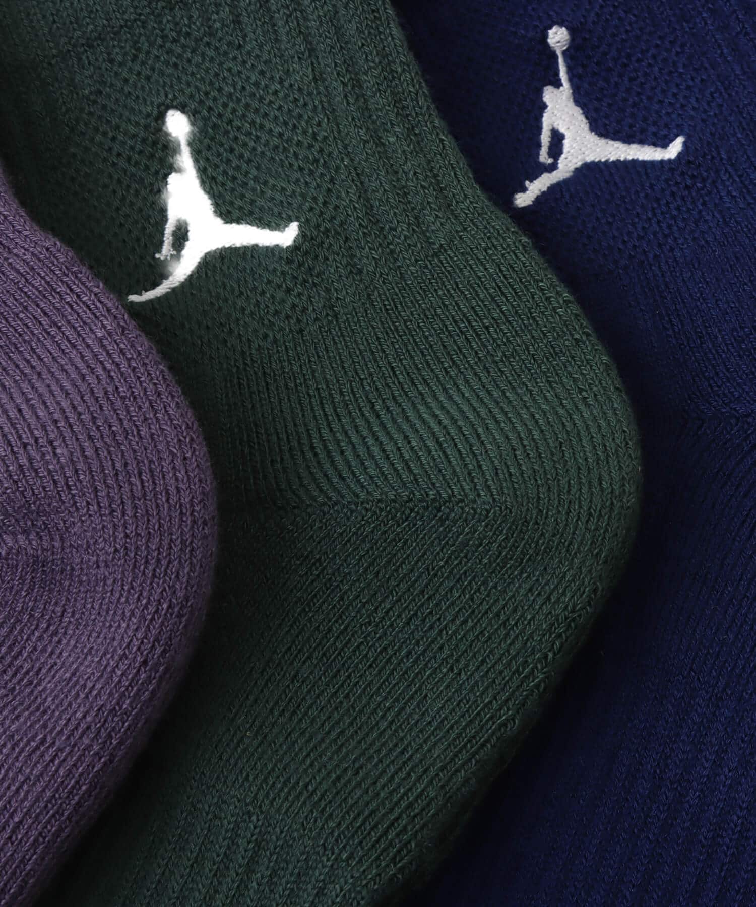 JORDAN BRAND U J ED CUSH POLY ANKLE 3PR 144 MULTI-COLORの画像