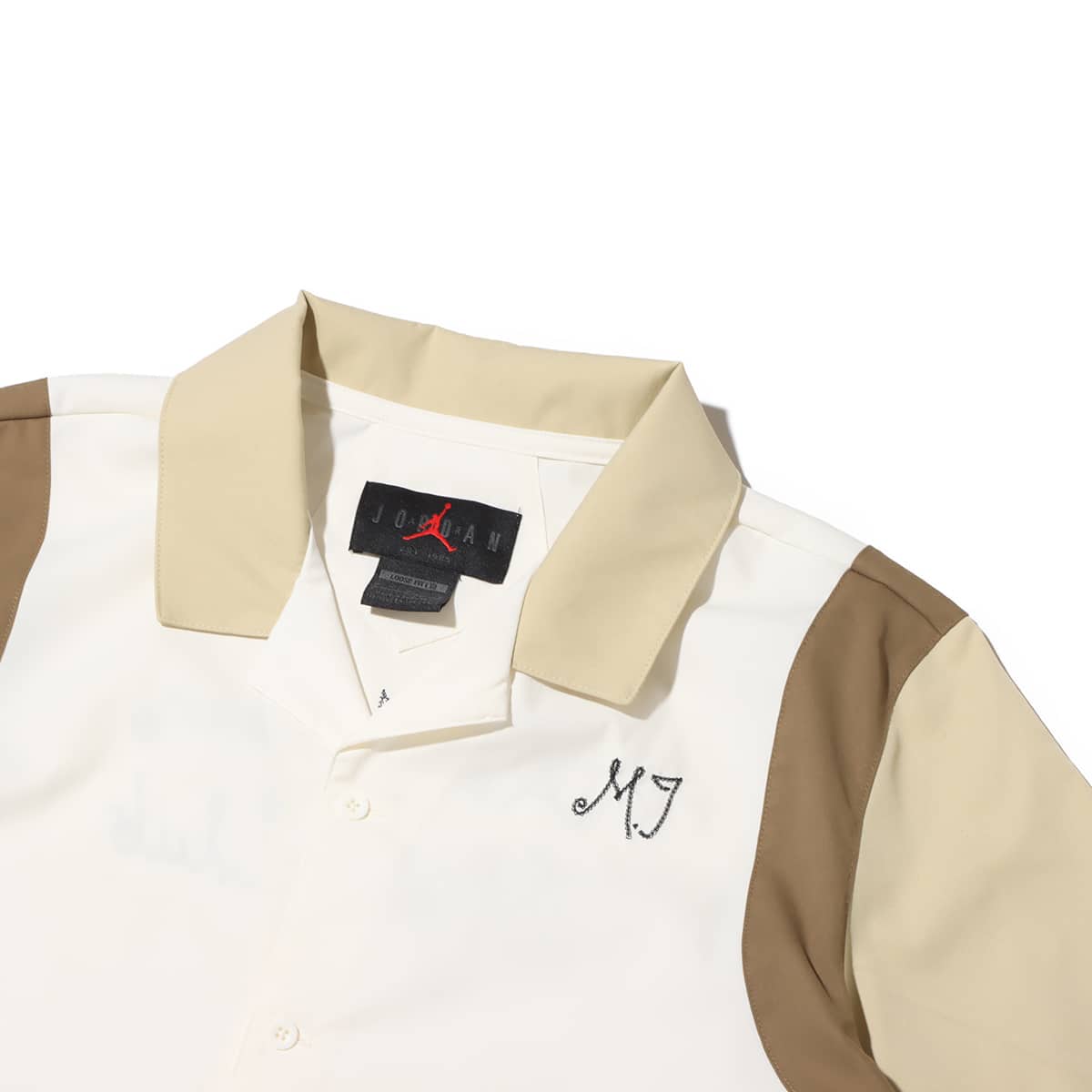 JORDAN BRAND AS W J BTN UP SHIRT SAIL/TEAM GOLD/BROWN KELP 23FA-Iの画像