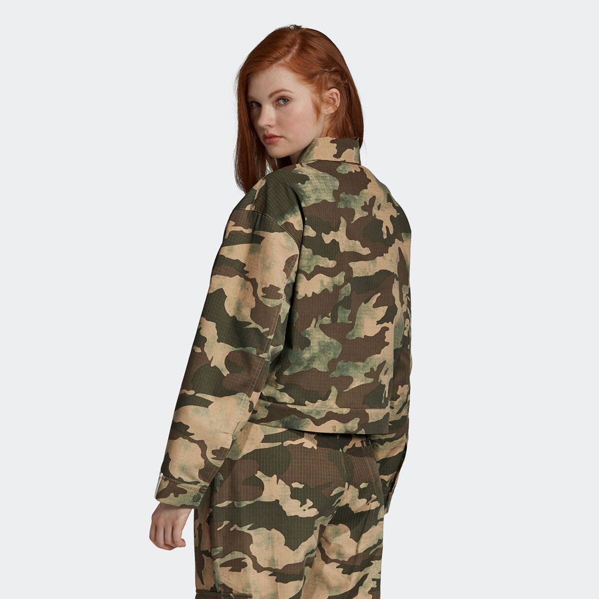 adidas track top base green